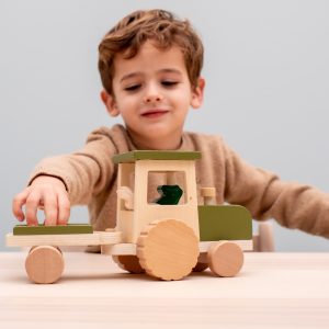 TRACTEUR EN BOIS TRIXIE BABY