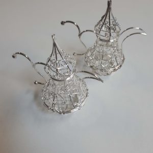 Photophore métallique théhière