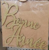 Décoration pailletée Bonne Année