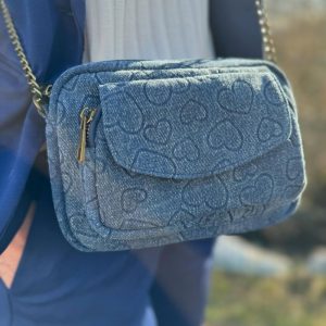 SAC BANDOULIERE JEANS COEUR – PIECES