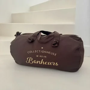 Sac Polochon Collectionneuse de petits bonheurs chocolat  -MARCEL ET LILY