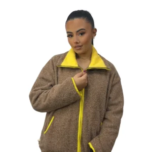 GILET POLAIRE TENDANCE MARRON