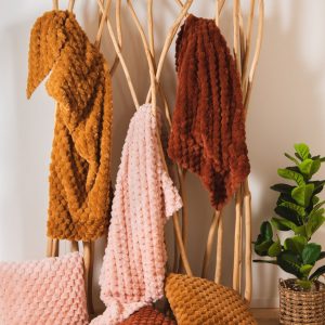 Plaid Diana Terracotta- AMADEUS