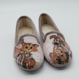 LA MAISON DE L&rsquo;ESPADRILLE chausson 6154 TAUPE