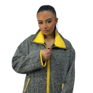 GILET POLAIRE TENDANCE GRIS FONCÉ