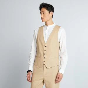Gilet de costume Beige