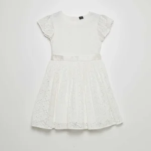 Robe en dentelle de cérémonie blanc