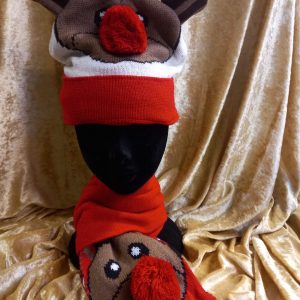 Bonnet et écharpe rennes