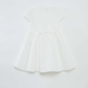 Robe en jacquard de cérémonie BLANC