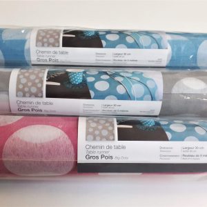 Chemin de table à pois