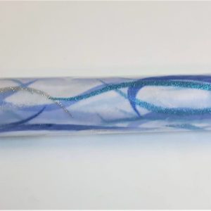 Chemin de table tulle pailleté bleu