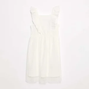 Robe en maille jersey unie BLANC