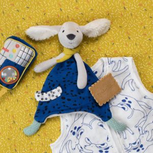 DOUDOU PILOU BLEU – PUCE & PILOU MOULIN ROTY