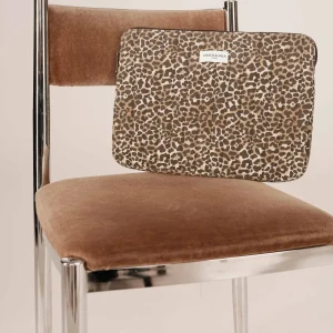 Pochette d’ordinateur matelassée imprimé léopard – GRACE ET MILA
