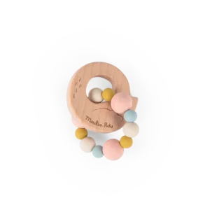 HOCHET ANNEAU DE DENTITION BOIS ET SILICONE CYGNE – MOULIN ROTY