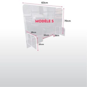 Hygiaphone protection – Plexiglass sanitaire – 70 x 63 cm