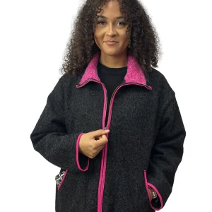 GILET POLAIRE TENDANCE ROSE