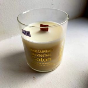 Bougie boule de coton