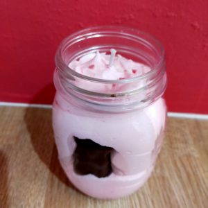 Bougie jar pomme d&rsquo;amour