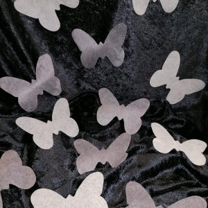 Confettis de table papillon intissés