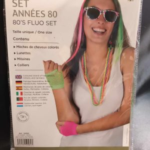 Set années 80 fluo