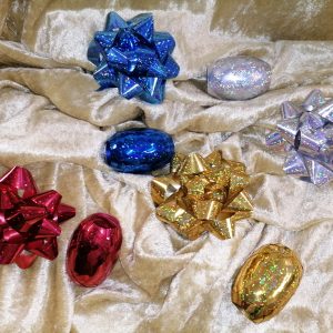 Kit bolduc et nœud pailleté