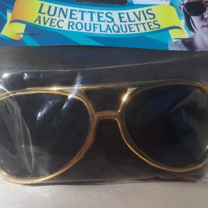 Lunettes Elvis avec rouflaquettes