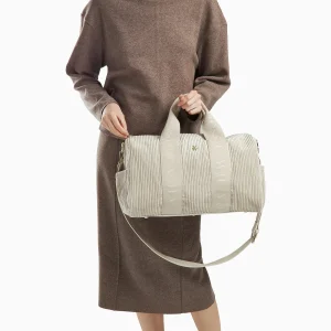 SAC ADRIENNE BEIGE EN VELOURS  – VANESSA WU