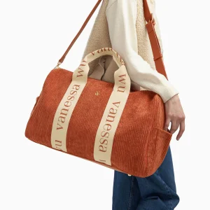 SAC ADRIENNE BRIQUE EN VELOURS  – VANESSA WU