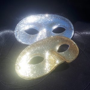 Masque domino pailleté
