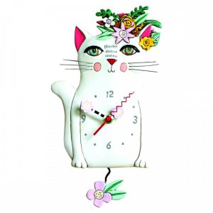PRETTY KITTY : horloge à balancier