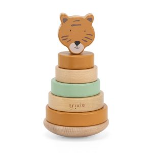 TOUR A EMPILER EN BOIS TIGRE – TRIXIE BABY
