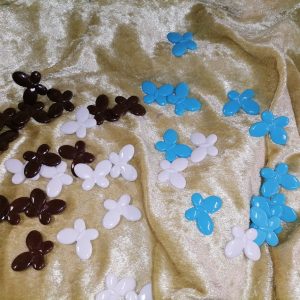 Perles papillons décoratives