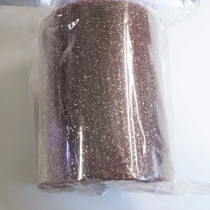 Ruban tulle pailleté bordeaux