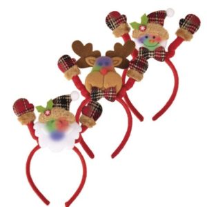 Serre tête personnage de Noël Lumineux