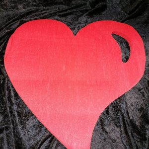 Set de table cœur, intissé uni