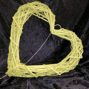 Cœur rotin vert