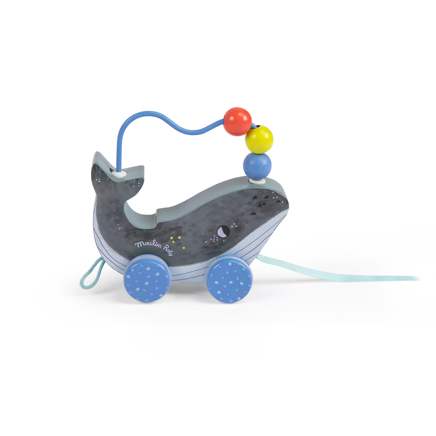 TRAIN D’ACTIVITÉS A TIRER EN BOIS LES AVENTURES DE PAULIE-MOULIN ROTY – Image 6