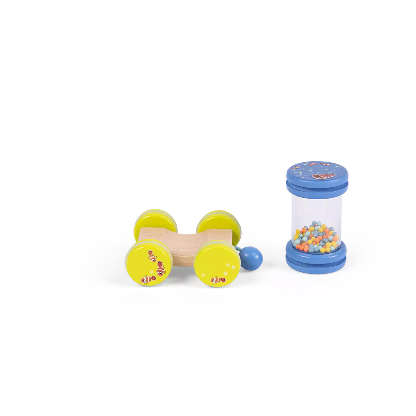 TRAIN D’ACTIVITÉS A TIRER EN BOIS LES AVENTURES DE PAULIE-MOULIN ROTY – Image 4