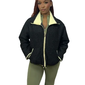 GILET POLAIRE TENDANCE NOIR