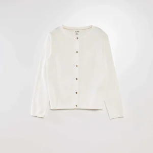 Gilet en maille fine BLANC