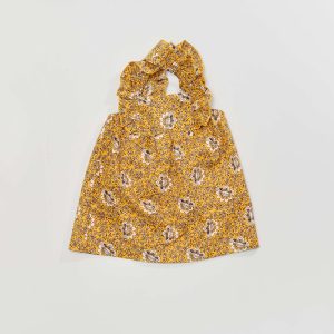 Robe imprimée jaune