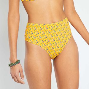 Bas de maillot de bain jaune