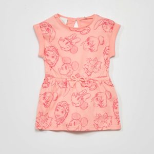 Robe en jersey avec imprimé 'Dinsey' Rose