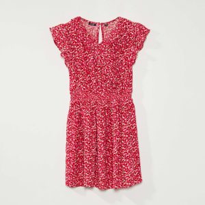 Robe cache-cœur Rose