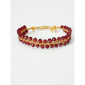 Bracelet Céline Grenat- La Balinaise