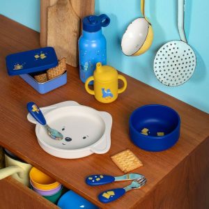 SET VAISSELLE SILICONE PUCE & PILOU-MOULIN ROTY