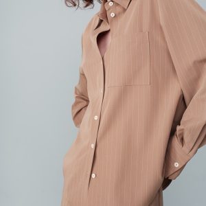 CHEMISE CAMEL NAXELLE GRACE ET MILA