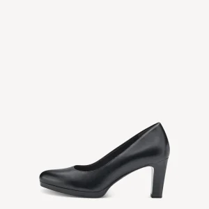 ESCARPIN EN CUIR NOIR-22433-TAMARIS