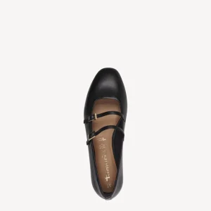 BABIES EN CUIR NOIR-22142-TAMARIS